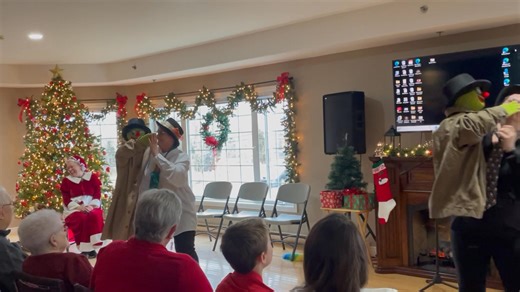 12K views · 173 reactions | A funny Christmas waltz with our friends! Hats off to our staff! ⭐️ | Pleasantview Manor | Facebook