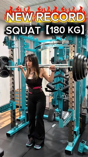 【SQ180kg⁉️】おんぴチャレンジ！ #筋トレ #スクワット#トレーニング#マッチョ