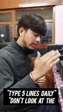 English Typing Course Day 6/90 (Part 3) | Home Row Practice Exercises 90 Days Challenge