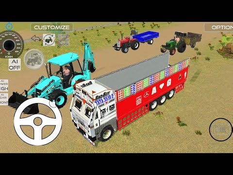 🔥 JCB Se Bori Loading Challenge 😱 | Truck + Jondher + Massey Tractor 🚜💥 #jcb #tractor #truck #gaming