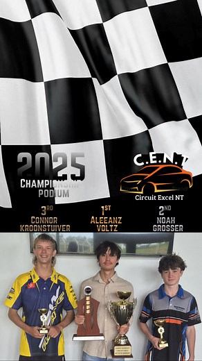 2025 Championship WINNERS 1st Place Aleeanz Voltz 2nd Place Noah Grosser 3rd Place Connor Kroonstuiver It was Fantastic Season by all 3 winners, the competition at the front of the pack saw these three guys go bumper to bumper in nearly every race, some races were determined by finishing gaps as low 0.12seconds. It was fantastic to see, some great racing. Congratulations to all of the podium winners but also a massive congratulations to all competitors for a great safe season of racing. It's ama