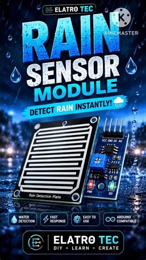 💧 Build Your Own Rain Sensor! | Arduino Nano Project 🌧️ #shortvideo #diyelectronics
