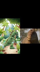 ¿Qué ves aquí? Ves al #Simosuchus y al #Majungasaurus 🦖 #mesozoico #quevesaqui #prehistoria | PaleoAndrea