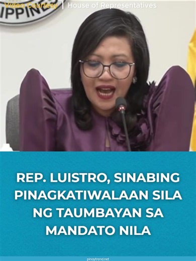 Luistro, sinabing pinagkatiwalaan sila ng taumbayan sa kanilang mandato sa gitna ng pagbubukas ng hearing sa impeachment ni VP Sara