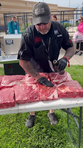Beef rib prep in Victory Lane!!! | Myron Mixon Smokers