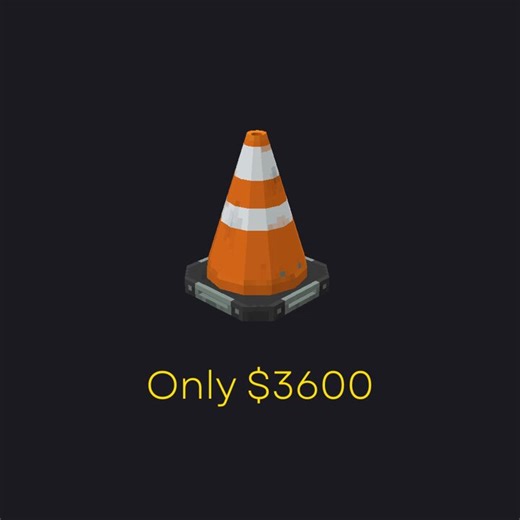 yes! although a traffic cone is a very expensive asset $3600 is probably a conservative estimate