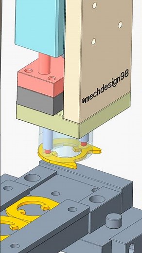 Custom magnetic gripper #automation #machine #mechanism