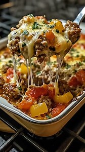 Ingredients 1 lb Ground Italian Sausage (Mild or Hot) 3 Large Bell Peppers (Red, Yellow, and Green), chopped into bite-sized pieces 1 Medium Yellow Onion, diced 3 cloves Garlic, minced 1 can (14.5 oz) Diced Tomatoes (well-drained) 1 tsp Dried Oregano 1 tsp Italian Seasoning 2 cups Shredded Mozzarella Cheese 1/2 cup Shredded Parmesan Cheese 2 tbsp Fresh Parsley, chopped (for garnish) Salt and Black Pepper to taste Directions Preheat & Prep: Preheat your oven to 400°F. Lightly grease a 9x13 inch b