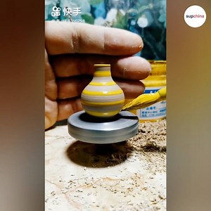 Wang is a popular pottery artist on Kuaishou, a Chinese online video app. His works stand apart from others, as they are crafted using his own specially designed pottery machines, and much of his artwork is impressively small and intricate. Most of his works are even smaller than the knuckles on his hands! Take a look. https://supchina.com/2019/01/25/this-artist-takes-pottery-making-to-a-whole-new-level-with-thimble-sized-creations/ | The China Project