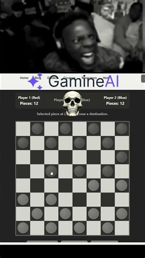 AI Created a checkers Game 🤯♟️#shorts #ai #checkers #gamedevblog #artificialintelligence #AITools
