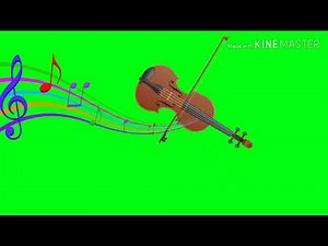 Violin playing green screen effect