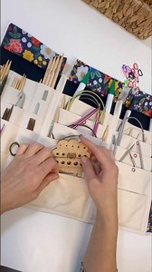 Knitting Needle Case, size big✨ Measure-and-cut sewing pattern in two sizes. #etsyshop