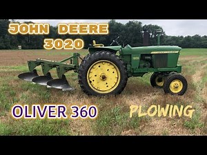 John Deere 3020/Oliver 360 Plow ~Testing for plow days event!