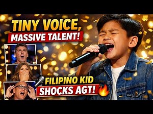 Tiny Voice, Massive Talent! Young Filipino Star Shocks AGT Audience 🎤🔥