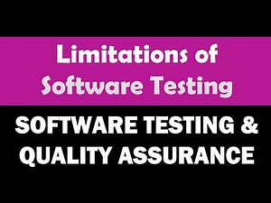 Limitations of Software testing | Software Testing & Quality Assurance | STQA IPU 7th semester hindi
