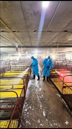 Pig Farm Cleaning | Deep Cleaning Process After Selling Pigs | RANGFARMER