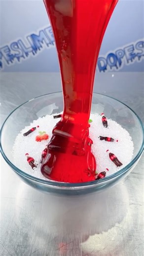 DOPE SLIMES | cherry cola mixing!🍒 — our OG sugar scrub slime - this one smells just like cherry cola + gives such a fun soda vibe✨🥤 crunchy, asmr... | Instagram
