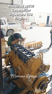 Installed MEUI Caterpillar injectors C18 Engine 6 PCs Mechanic Lifestyle 3.0 Anthony De | Anthony De