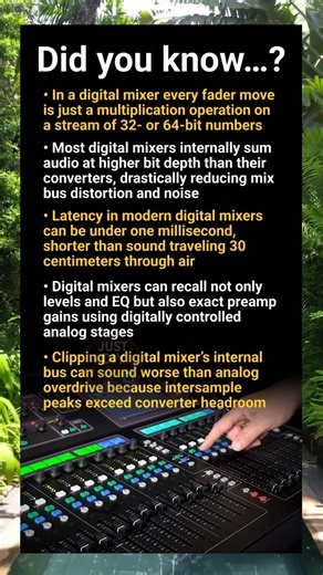 Digital mixers: inside latency, internal summing and invisible gain staging tricks