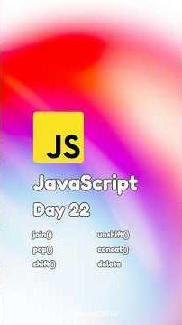JavaScript | Day 22 #cybersecurity #dailycyber #javascript #javascripttutorial #javascriptbasics
