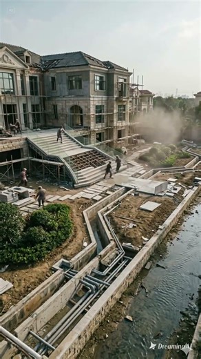 Luxury Modern Villa Construction | Waterfront House Building Process | Dream House Project 2026