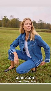 6.6K views · 32 reactions | We’re feeling fringe this Spring for a style upgrade to our fan favorite DenimEase collection. Shop today at www.blair.com | Blair | Facebook