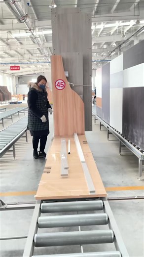 Fortran | Woodworking Automation on Instagram: "Smooth panel transport with a simple manual push. Solving your logistics headache instantly、#WoodworkingMachinery #FactorySolution #furnituremanufacturing"
