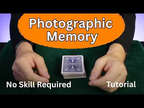 Photographic Memory Trick - They Name Card And You Tell Them Where It Is In The Deck! (Tutorial)