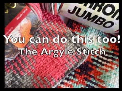 Color Pooling Crochet Tutorial//Part 2//Argyle Stitch