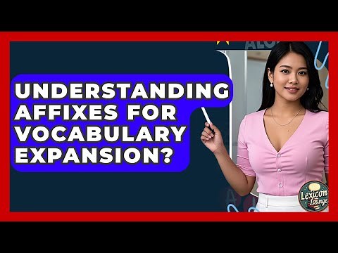 Understanding Affixes For Vocabulary Expansion? - Lexicon Lounge