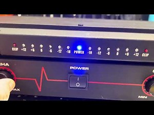 Technical Pro TA-1250 Power Amplifier Stereo, testing