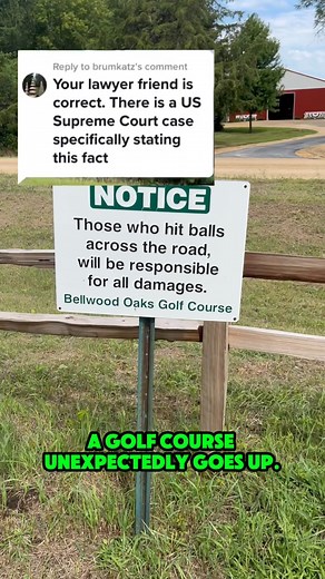 268K views · 644 reactions | The word is out, unless it was negligence, or the golf course altered play to support it, the home owner is usually responsible. #golf #golflaws #golfcourse | Tanner Verstegen | Facebook