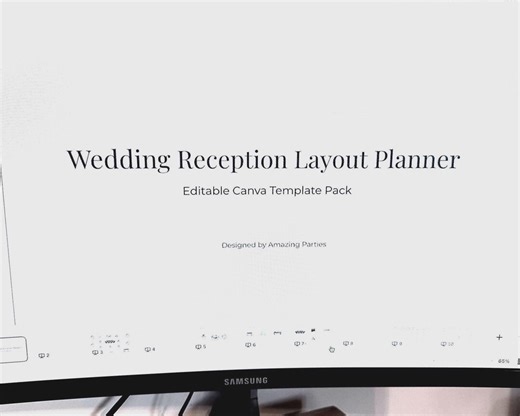 Wedding Reception Layout Planner | Editable Canva Floor Plan Template | DIY Wedding Planning Tool | Instant Download - Etsy
