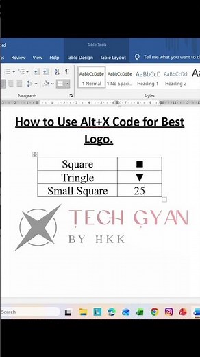 MS Word Hidden Alt + X Logo Trick!