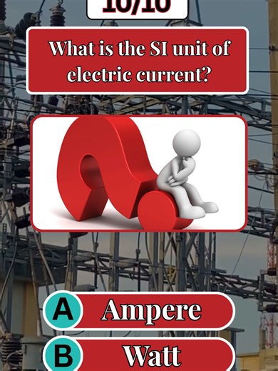 Can you guess its SI unit? #PhysicsBasics #ElectricCurrent #SIUnits #ScienceQuiz #LearnPhysics #GeneralKnowledge #StudyTime #BrainBoost #KnowledgeCheck #tiktok #foryou