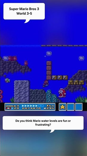 Super Mario Bros 3 – World 3-5 Underwater Level (SNES)