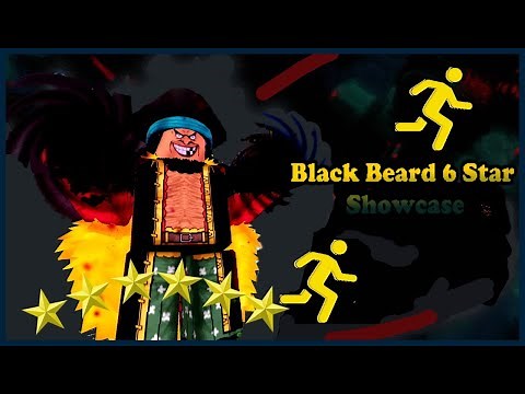 Black Beard 6 Star Showcase All Star Tower Defense [Roblox]