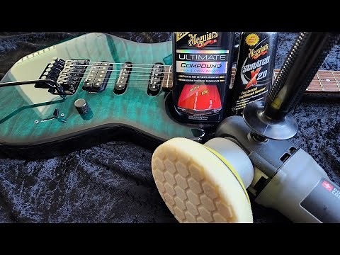 Buffing Out Pick Scratches on Guitar with Poly Clear Coat // Charvel Wildcard #4