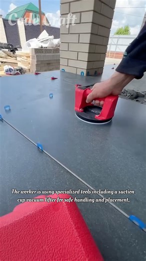 Installation of Large Format Exterior Porcelain Slabs on Terrace Steps