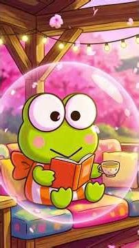 Cute Frog with Headphones 🌸🎧 Cherry Blossom Gazebo Lofi for Study & Relax #relax #froggy #lofi