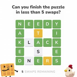 If I may be so bold, the prospect of a free daily word game seems a most excellent means of brushing up one’s vocabulary whilst enjoying a bit of harmless fun. | Waffle