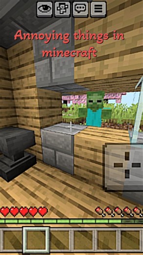 Most annoying things in minecraft 🎮🎮! minecraft bedrock ☠️
