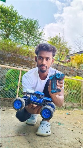 Remote Control RC Smoke Car Unboxing and Testing 🚜 #rccar #shorts