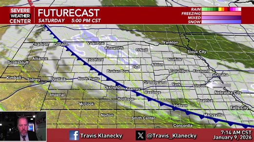 Still a bit cool for a few more days and there is a little snow for some parts of the area. But for those wanting the warmer air to return, we have some of that for you as well. Come join me this morning as we put the finishing touches on the first full week of 2026. @everyone @followers | Travis Klanecky