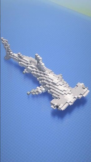 Hammerhead Shark Organic Minecraft Build #minecraft #gaming #minecraftbuilds