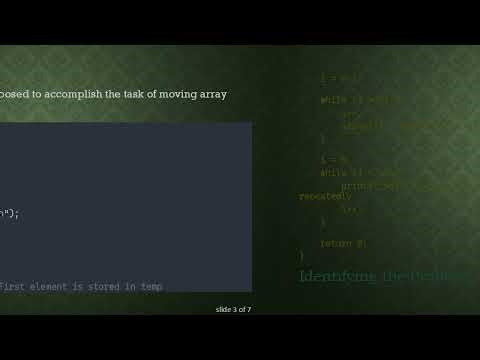 How to Correctly Move Array Elements in C Programming