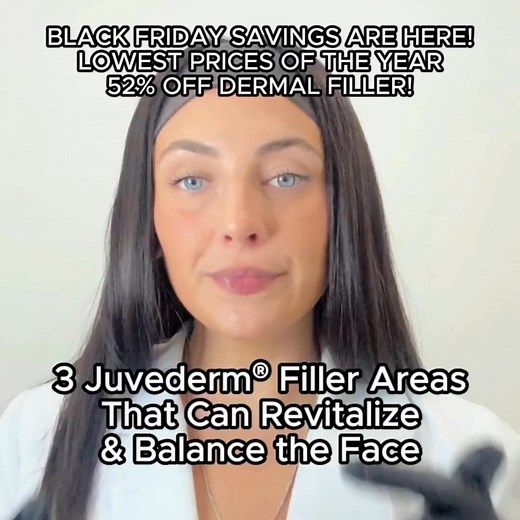 🚨 Skin Vitality’s Black Friday filler sale is LIVE! Get Juvederm® at 52% OFF — our lowest price of the year. Spots are extremely limited, and this deal won’t be back. | Skin Vitality Medical Clinic