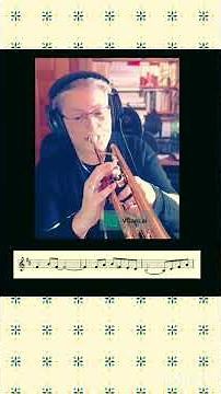 [Let's play together] Duke Ellington : "In a sentimental mood" (intermediate level in Am) #trumpet