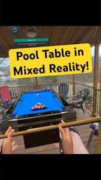Bring a POOL TABLE wherever you are with Mixed Reality! #MiraclePool #MetaQuest