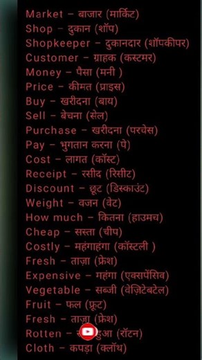 Daily Use English word l The Word meaning